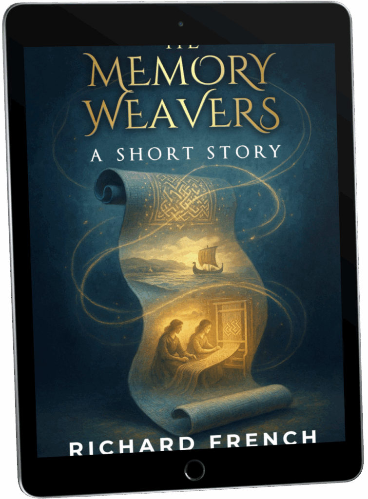 The Memory Weavers iPad Cover Mockup