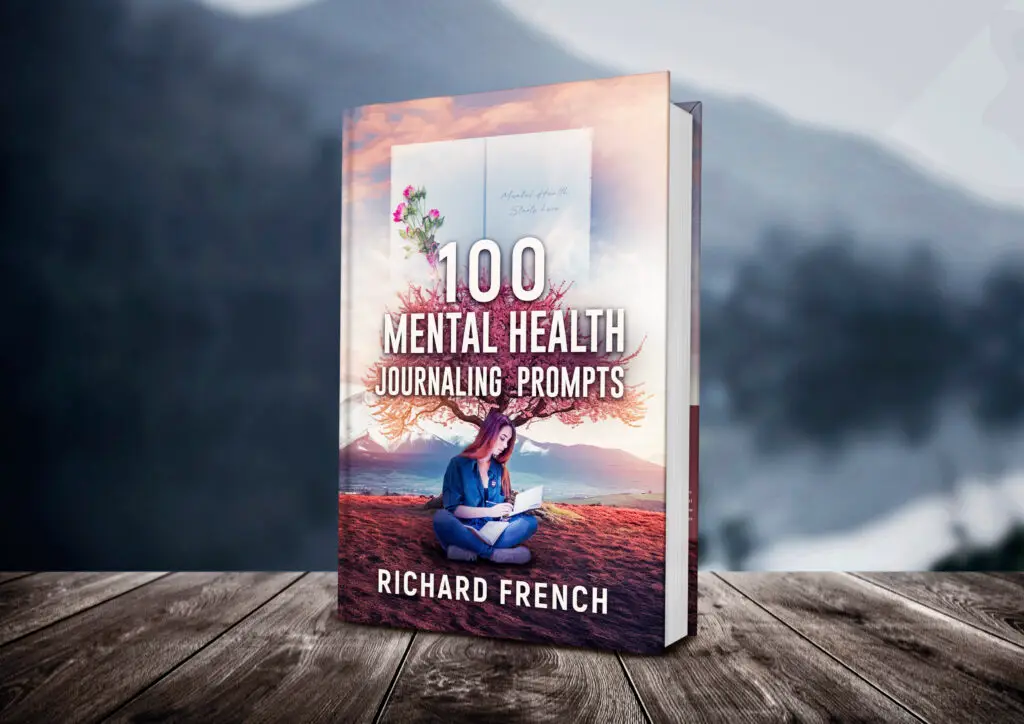 100 mental health Journaling prompts Book Mockup