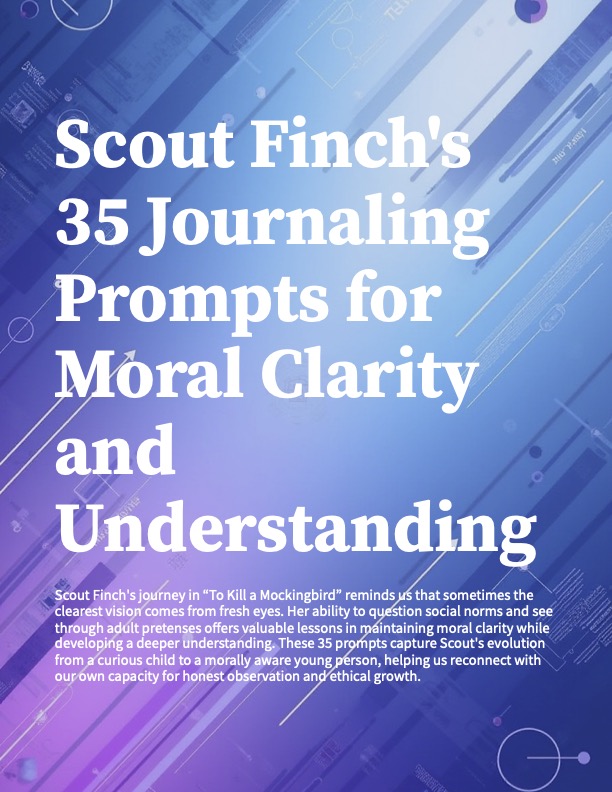 Scout Finch Journaling Prompts for Moral Clarity and Understanding