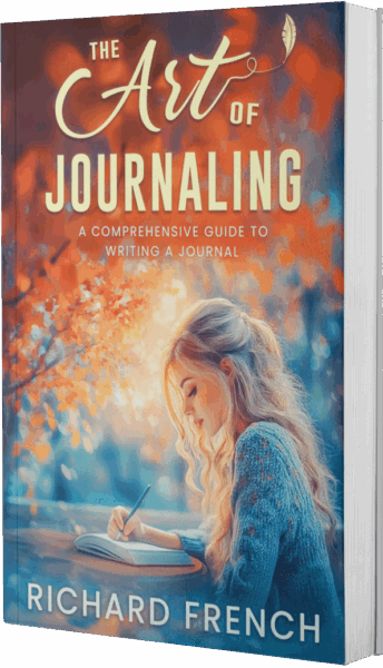 The Art of journaling book mockup