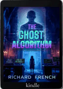 The Ghost Algorithm Kindle Mockup | Richard French The Ghost Algorithm Kindle Mockup
