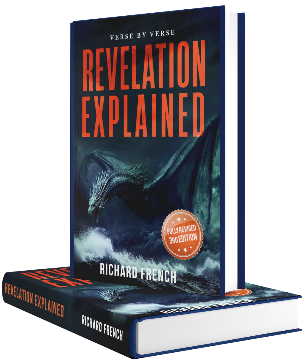 Mockup featuring Revelation Explained 3rd Edition, on top of another one