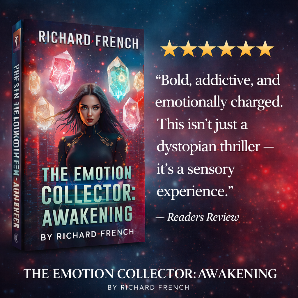 Five-star reader review calling The Emotion Collector: Awakening bold, addictive, and emotionally charged